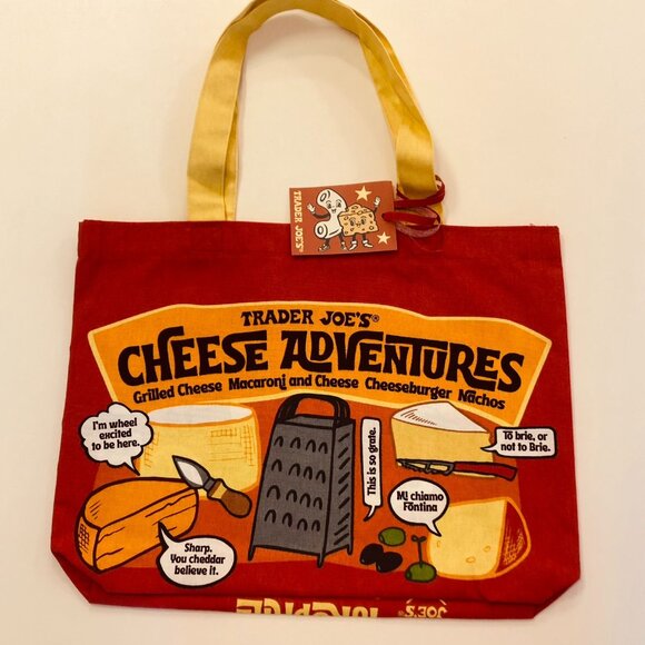 Trader Joe’S Cheese Bag Heavy Duty 100% Cotton - Picture 1 of 14